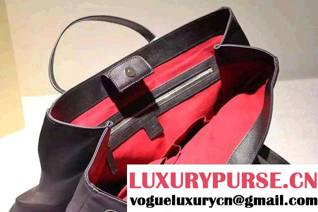 Gucci Horse Frame Print Travel Shopping Tote Bag Black 2016