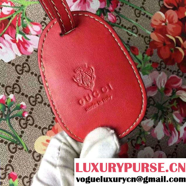 Gucci GG Blooms Reversible Leather Tote Bag 368568 Red 2016
