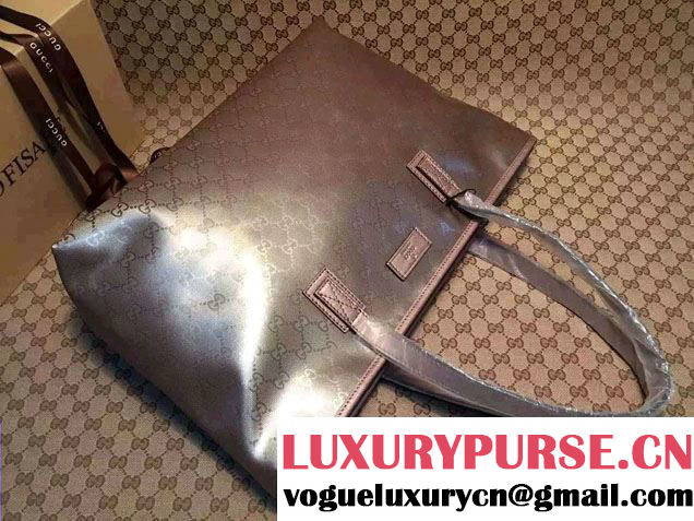Gucci GG Supreme Canvas Tote Bag 211137 Pink Gold 2016