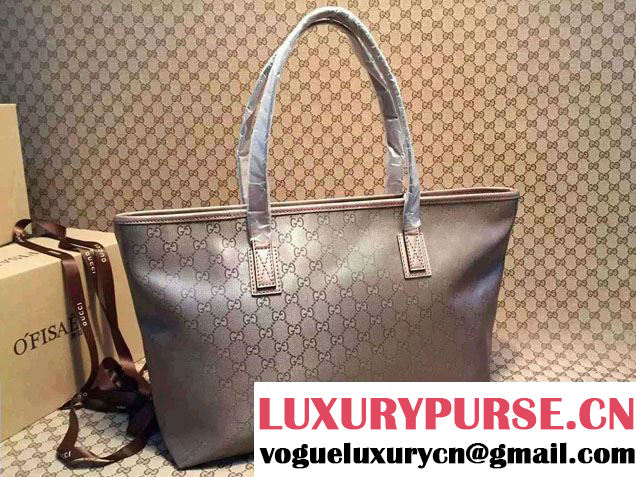 Gucci GG Supreme Canvas Tote Bag 211137 Pink Gold 2016