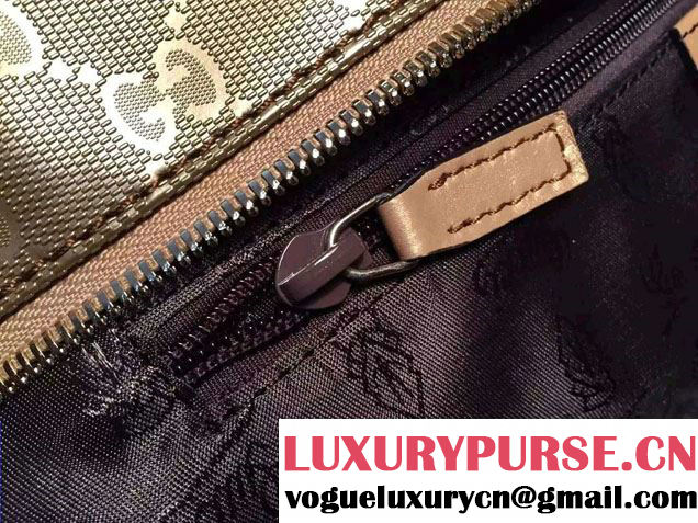 Gucci GG Supreme Canvas Tote Bag 211137 Gold 2016