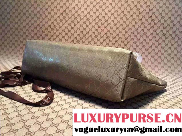 Gucci GG Supreme Canvas Tote Bag 211137 Gold 2016
