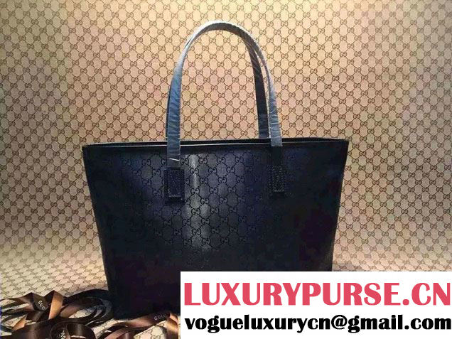Gucci GG Supreme Canvas Tote Bag 211137 Imprime Black 2016