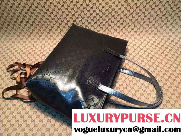Gucci GG Supreme Canvas Tote Bag 211137 Imprime Black 2016