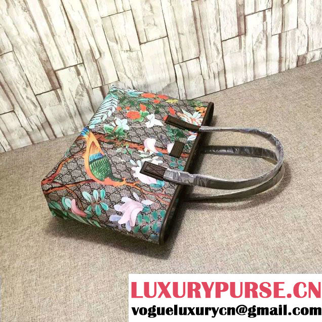 Gucci GG Supreme Canvas Tote Bag 211137 Tian Coffee 2016