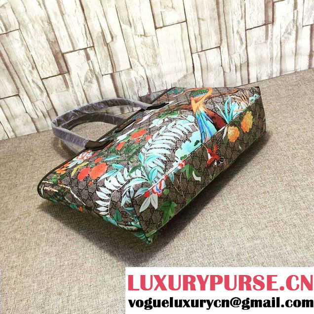 Gucci GG Supreme Canvas Tote Bag 211137 Tian Coffee 2016
