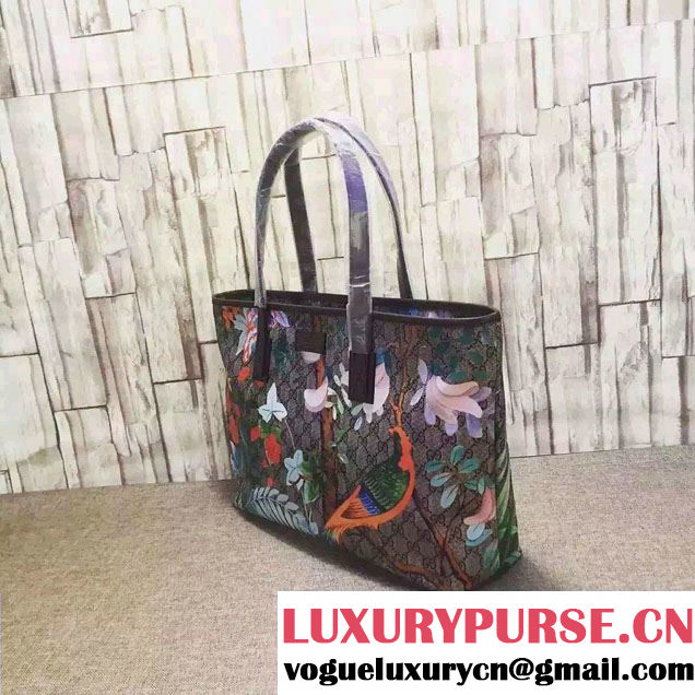 Gucci GG Supreme Canvas Tote Bag 211137 Tian Coffee 2016