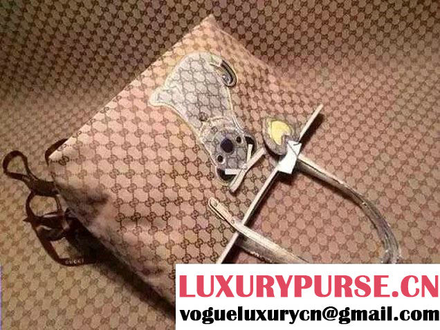 Gucci GG Guccioli Large Tote Bag 212373 2016