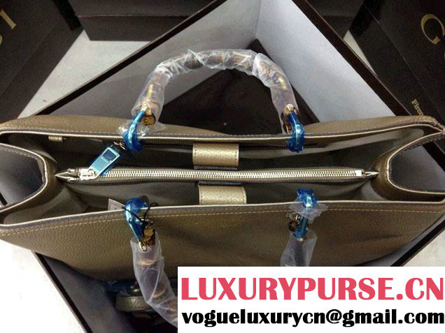 Gucci Large Bamboo Shopper Leather Tote Bag 323658 Gold