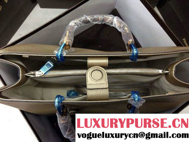 Gucci Large Bamboo Shopper Leather Tote Bag 323658 Gold