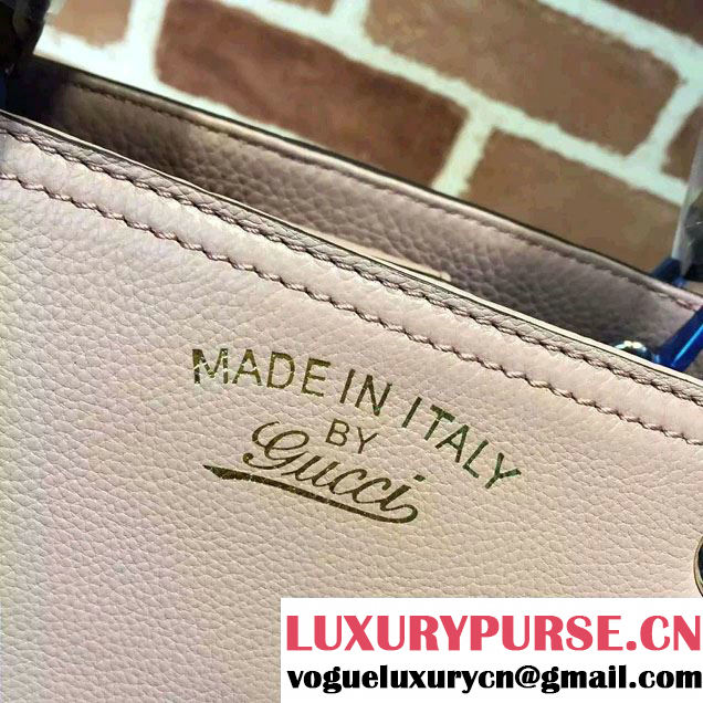 Gucci Medium Bamboo Shopper Leather Tote Bag 323660 Nude Pink