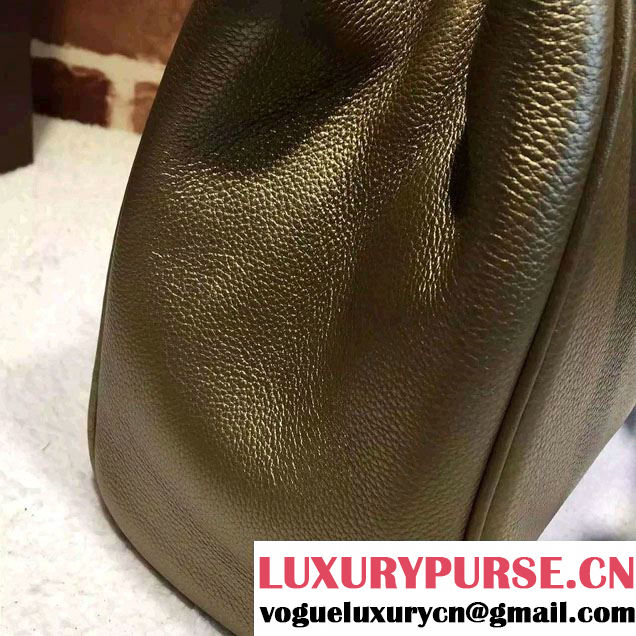 Gucci Small Bamboo Shopper Leather Tote Bag 336032 Gold