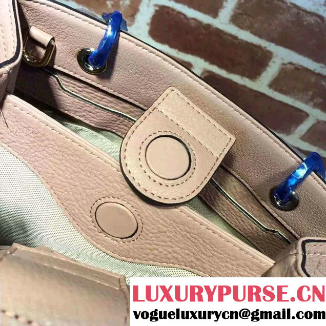 Gucci Small Bamboo Shopper Leather Tote Bag 336032 Nude Pink