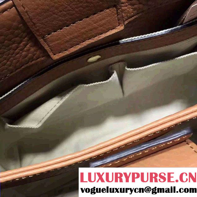 Gucci Small Bamboo Shopper Leather Tote Bag 336032 Brown