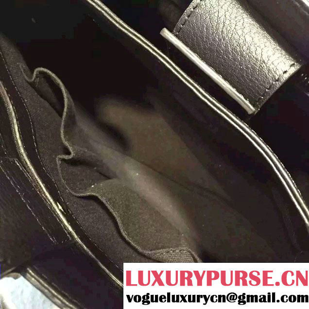Gucci Small Bamboo Shopper Leather Tote Bag 336032 Black