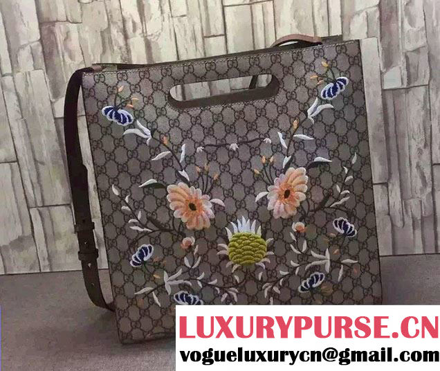 Gucci XL GG Floral Print Tote Bag 414476 2016