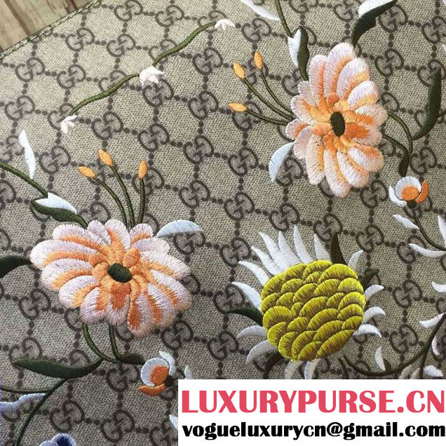 Gucci XL GG Floral Print Tote Bag 414476 2016
