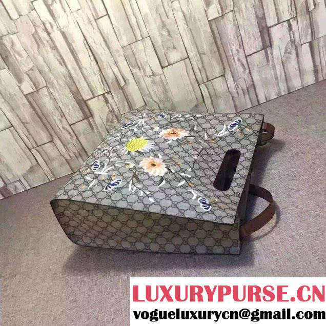 Gucci XL GG Floral Print Tote Bag 414476 2016