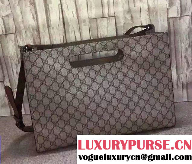 Gucci GG Supreme Canvas Tote Bag 414479 Beige 2016