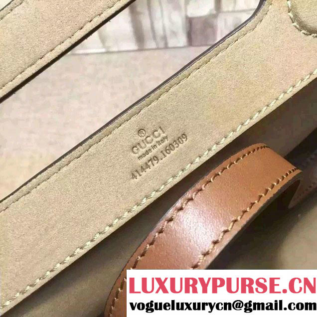 Gucci GG Supreme Canvas Tote Bag 414479 Beige 2016