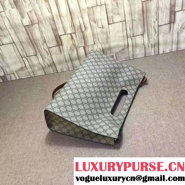 Gucci GG Supreme Canvas Tote Bag 414479 Beige 2016