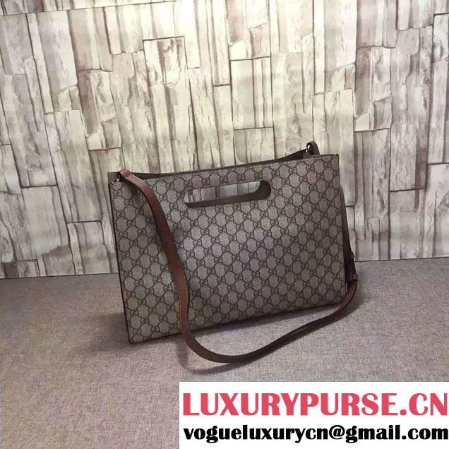 Gucci GG Supreme Canvas Tote Bag 414479 Beige 2016