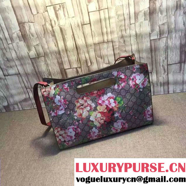 Gucci GG Supreme Canvas Tote Bag 414479 Rose Blooms 2016