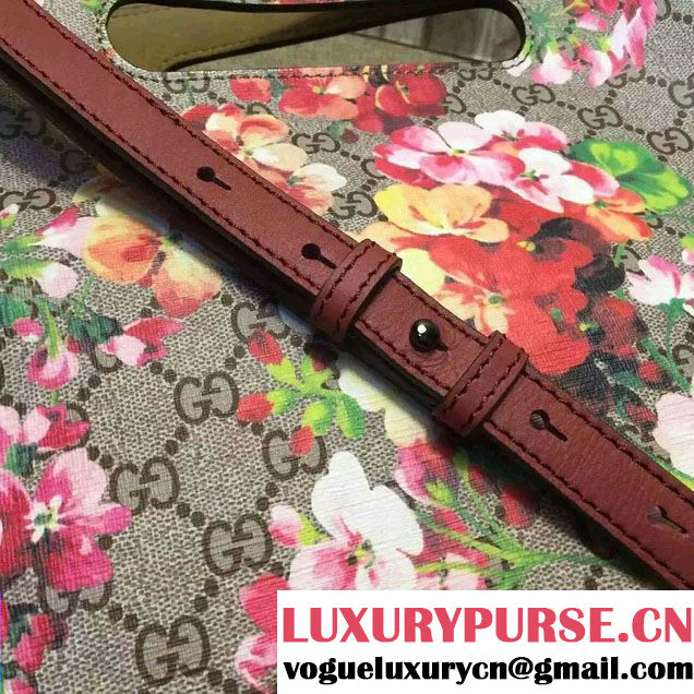 Gucci GG Supreme Canvas Tote Bag 414479 Rose Blooms 2016