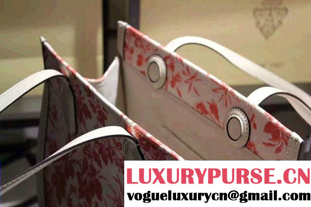 Gucci GG Ribbon Herbarium Medium Tote Bag 432684 White/Red Japan Limited 2016