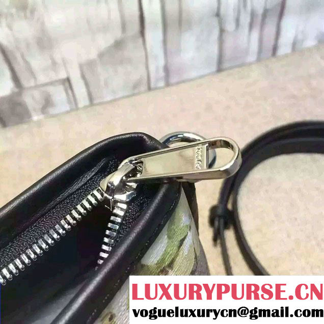 Gucci GG Supreme Tote Small Bag 429019 Green Blooms 2016