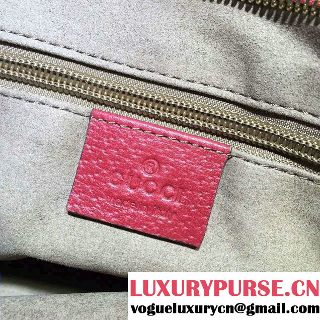 Gucci GG Supreme Tote Small Bag 429019 Tian Red 2016