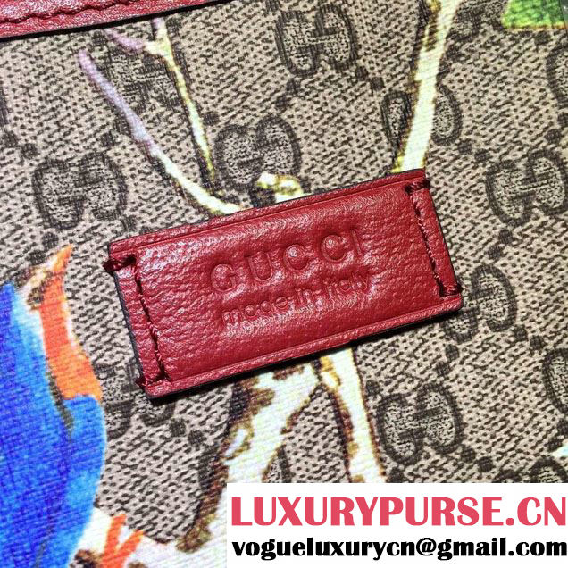 Gucci GG Supreme Tote Small Bag 429019 Tian Red 2016