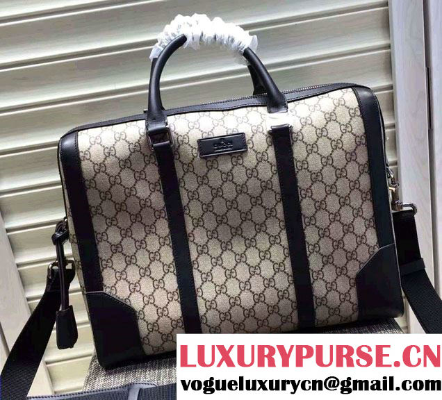 Gucci GG Supreme Canvas Briefcase Bag 406384 2016