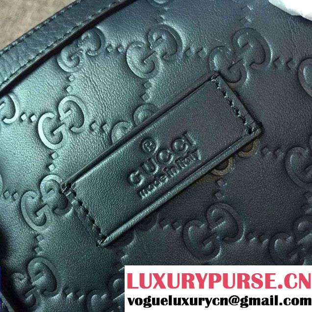 Gucci Signature Leather Briefcase Bag 406384 Green 2016
