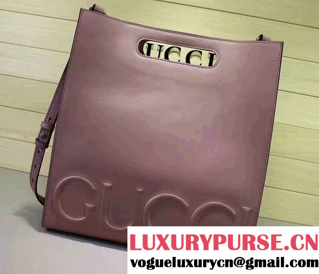 Gucci XL Leather Tote Large Bag 409378 Light Pink 2016