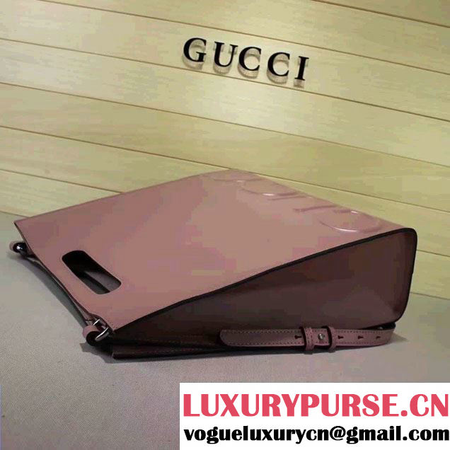 Gucci XL Leather Tote Large Bag 409378 Light Pink 2016