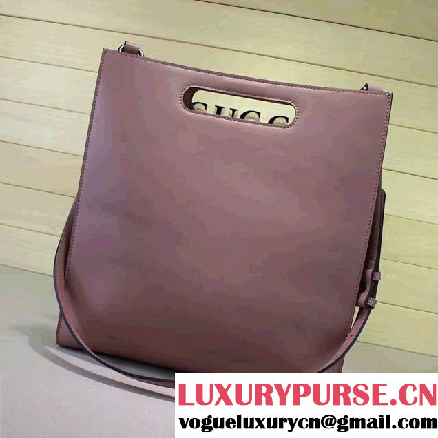 Gucci XL Leather Tote Large Bag 409378 Light Pink 2016