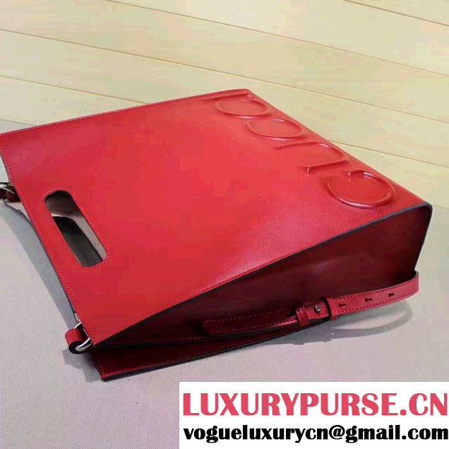 Gucci XL Leather Tote Large Bag 409378 Red 2016