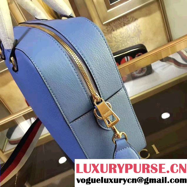 Gucci Tiger Print Tote Bag 453571 Blue Cruise 2017