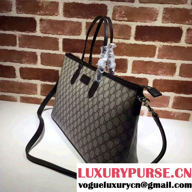 Gucci GG Supreme Medium Tote Bag 410748 Coffee
