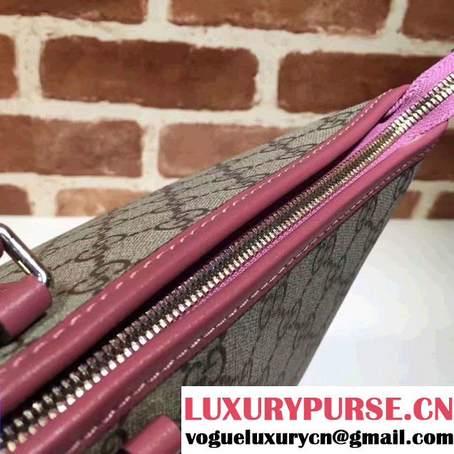 Gucci GG Supreme Medium Tote Bag 410748 Fushia