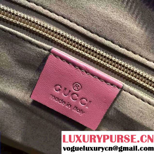 Gucci GG Supreme Medium Tote Bag 410748 Fushia