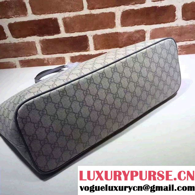 Gucci GG Supreme Medium Tote Bag 410748 Gray