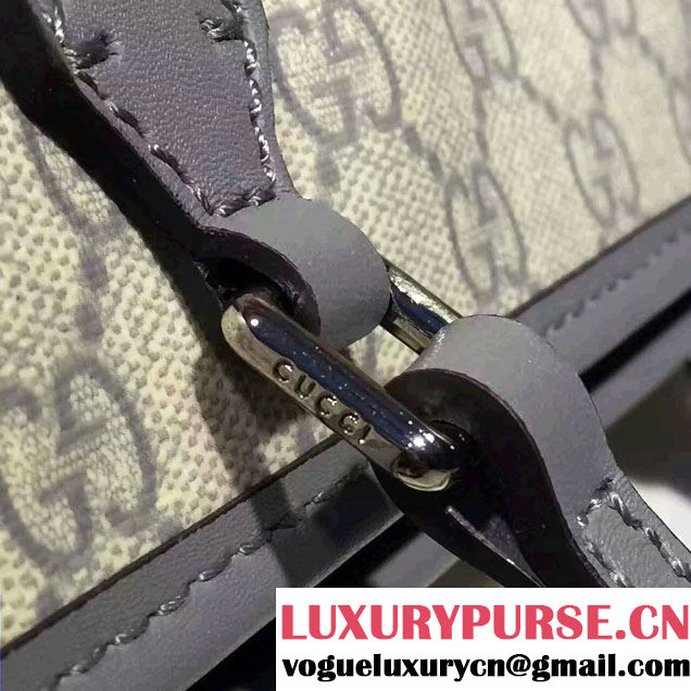 Gucci GG Supreme Medium Tote Bag 410748 Gray