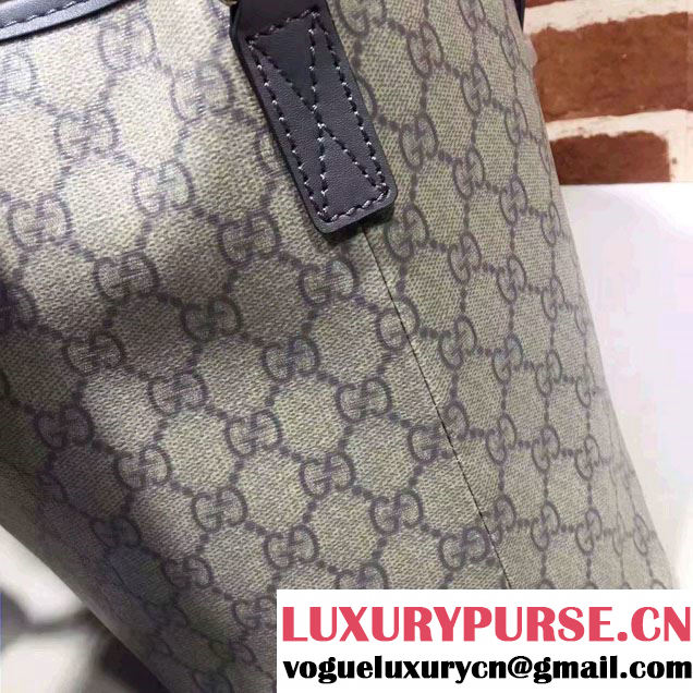 Gucci GG Supreme Medium Tote Bag 410748 Gray
