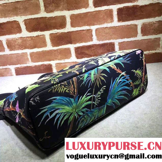 Gucci GG Supreme Medium Tote Bag 410748 Tropical Print