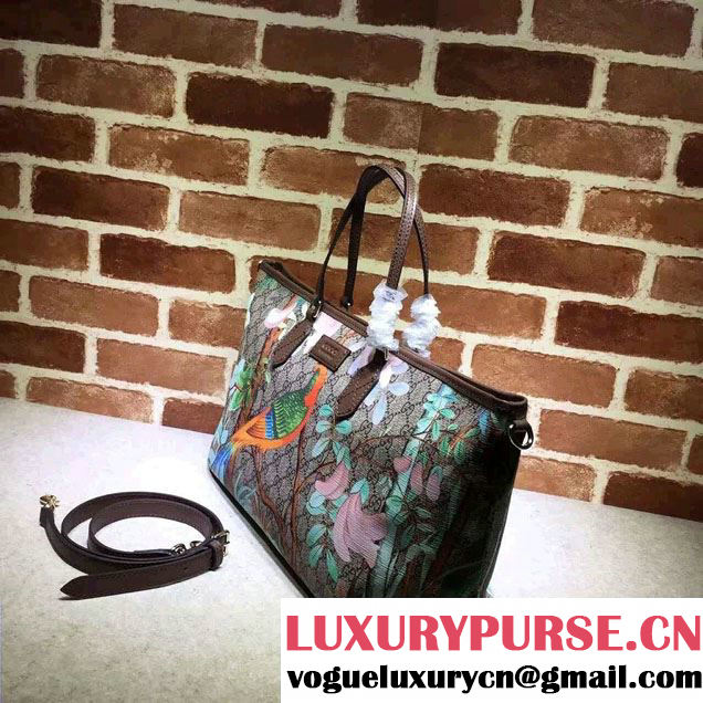 Gucci GG Supreme Medium Tote Bag 410748 Tian Coffee
