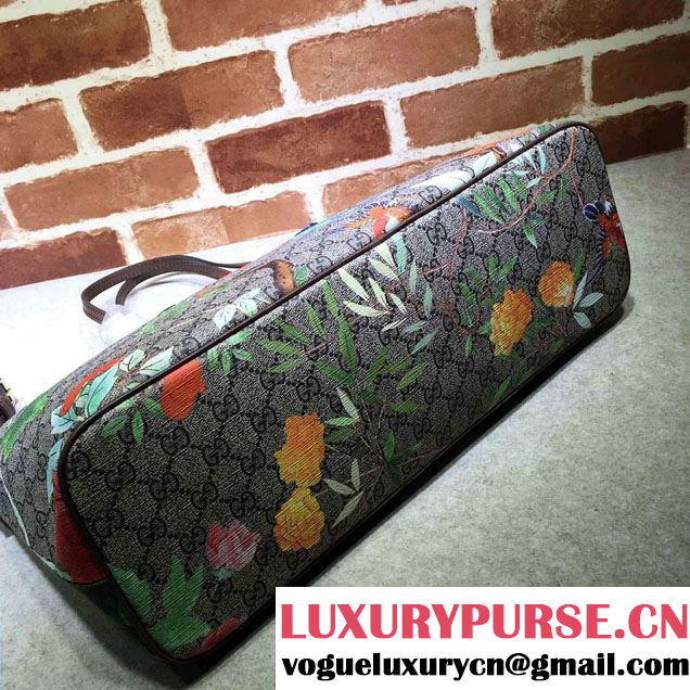 Gucci GG Supreme Medium Tote Bag 410748 Tian Coffee
