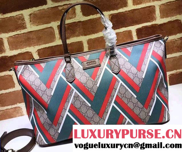 Gucci GG Supreme Medium Tote Bag 410748 Chevron