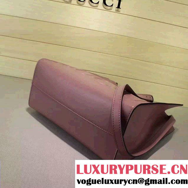Gucci XL Leather Tote Small Bag 409380 Pink 2016